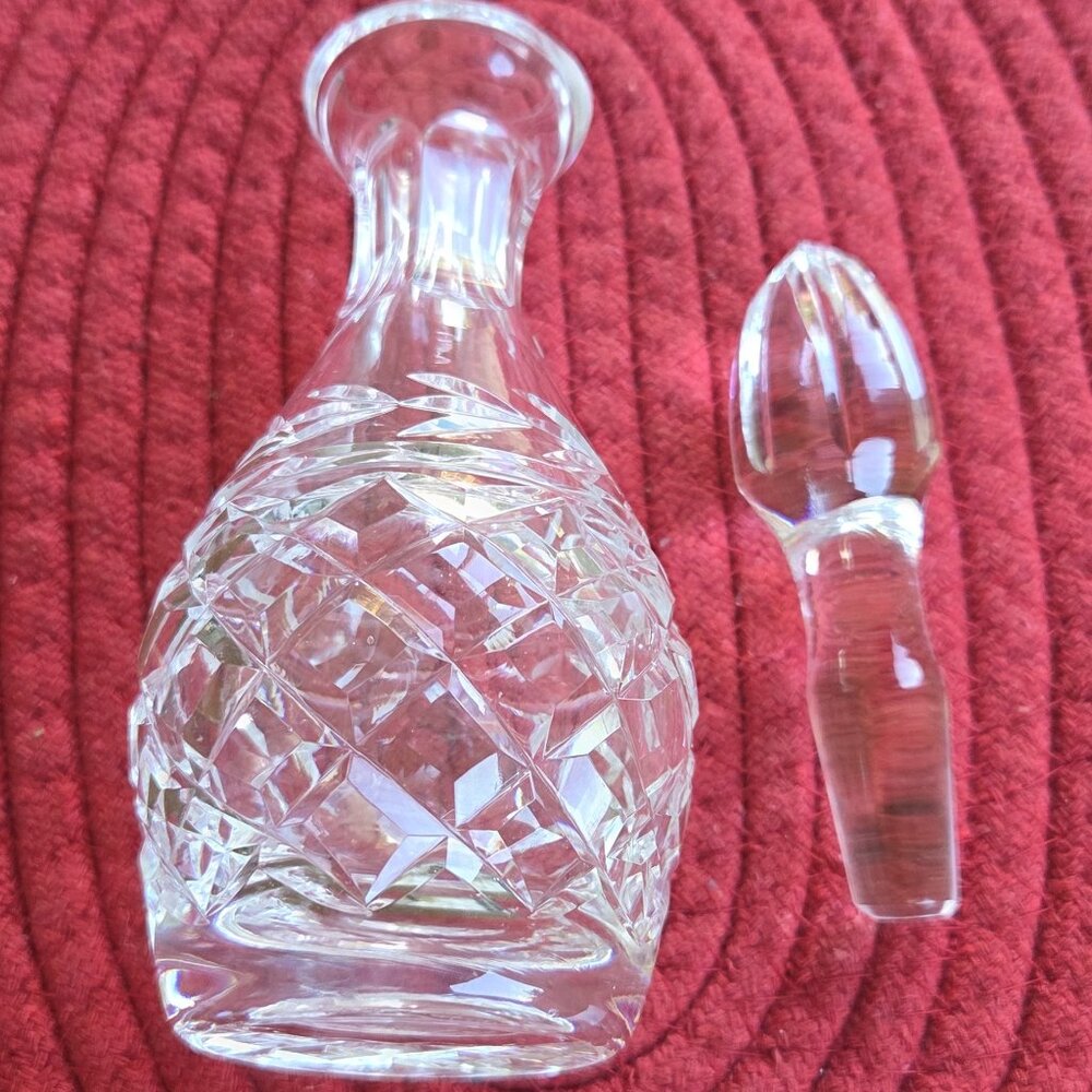 Waterford Crystal Glandore Vinegar Cruet Decanter & Stopper 8"